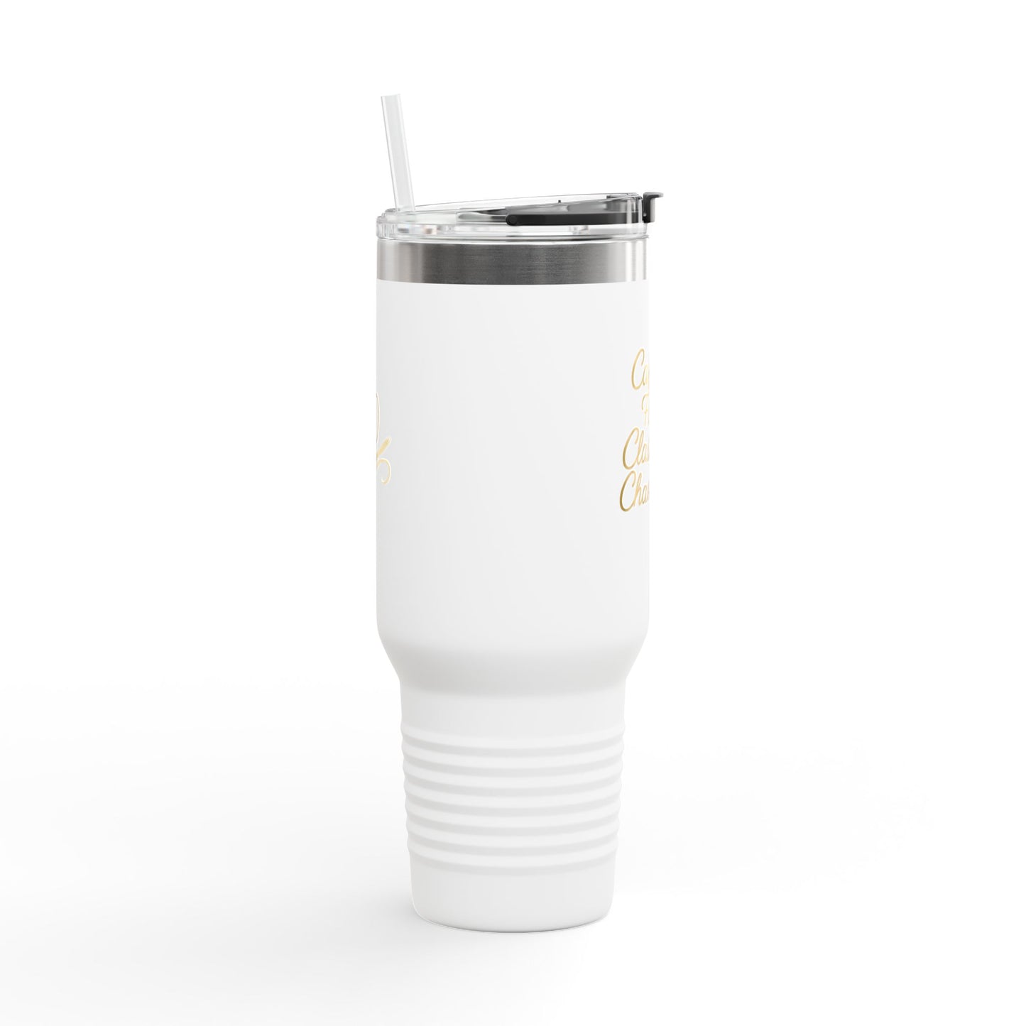 Travel Mug — “Caffeine First, Classroom Chaos Later” 40oz Insulated Tumbler