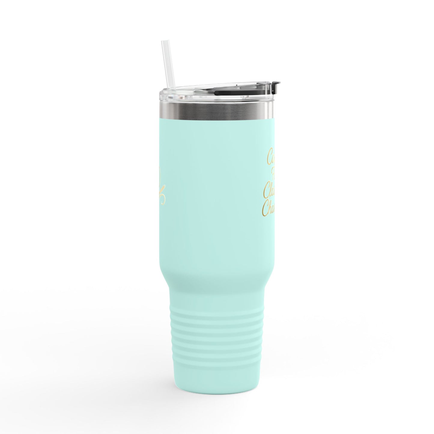 Travel Mug — “Caffeine First, Classroom Chaos Later” 40oz Insulated Tumbler